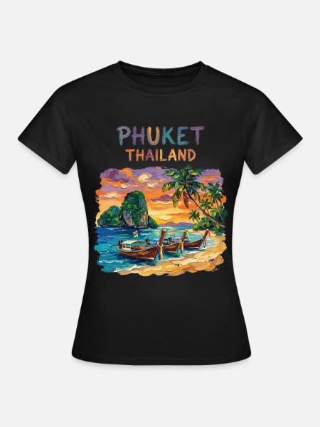 Phuket Thailand - Frauen T-Shirt - Schwarz