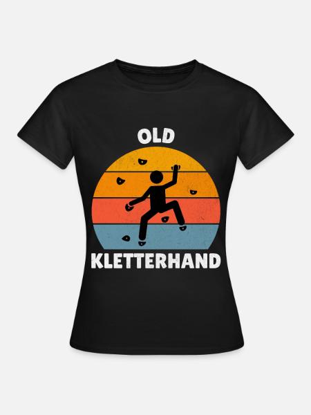 Old Kletterhand - Frauen T-Shirt - Schwarz