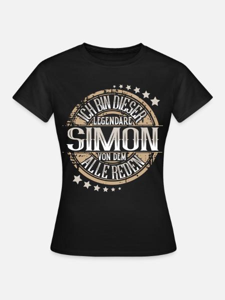 Simon - Frauen T-Shirt - Schwarz