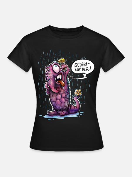 Schietwetter Monster - Frauen T-Shirt - Schwarz