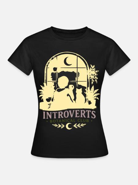 Introvert Botanik Klub - Frauen T-Shirt - Schwarz