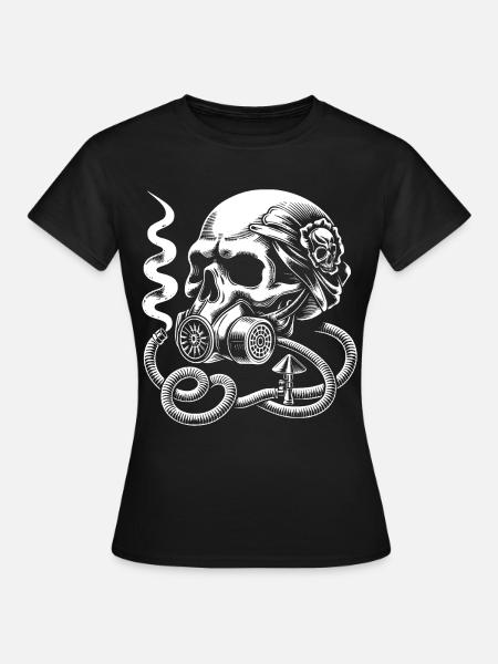 Apokalypse Skull - Frauen T-Shirt - Schwarz