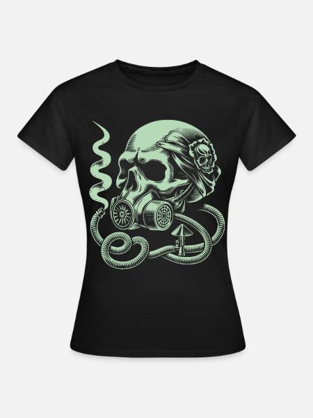 Apokalypse Skull - Frauen T-Shirt - Schwarz