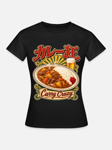 Curry Crazy - Frauen T-Shirt - Schwarz