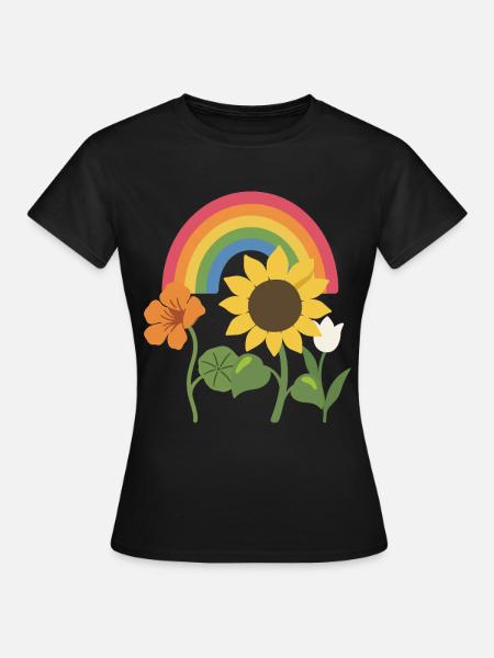Tulpe · Geschenkidee · Blumenstrauß · Blumen - Frauen T-Shirt - Schwarz