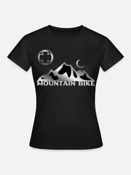 Mountain Bike - Frauen T-Shirt - Schwarz