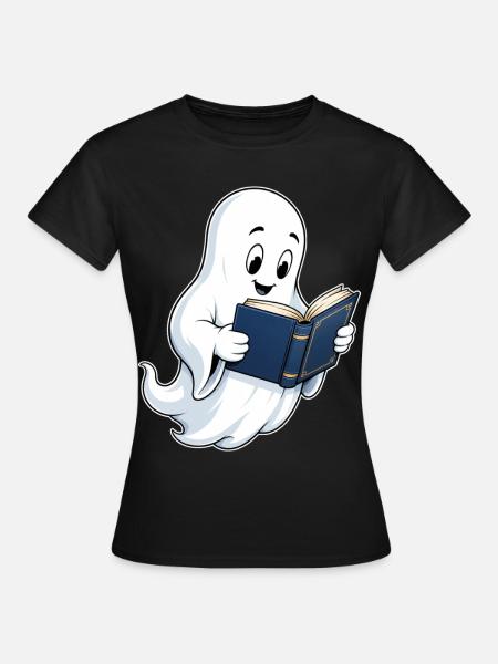 Lesender Geist – Bücherwurm - Frauen T-Shirt - Schwarz