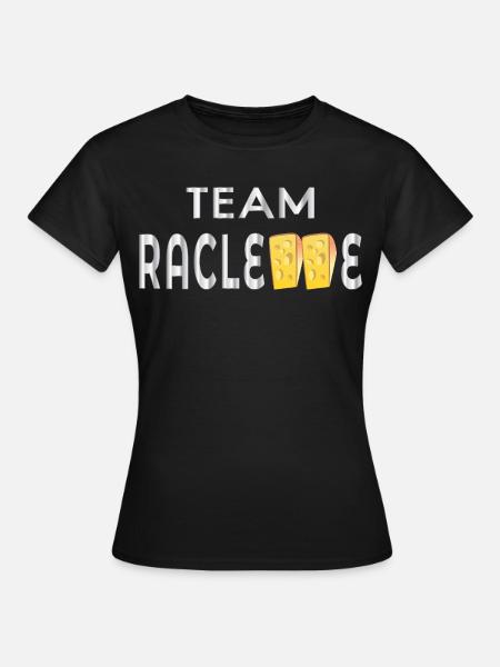 Team Raclette Käse - Frauen T-Shirt - Schwarz