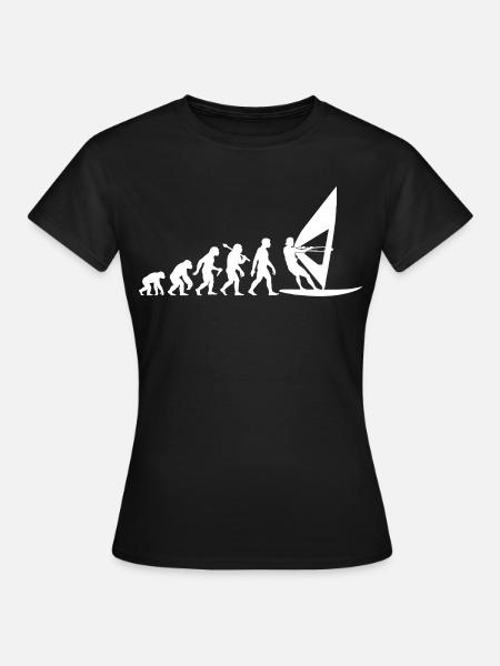 Windsurfing Evolution Für Windsurfer - Frauen T-Shirt - Schwarz