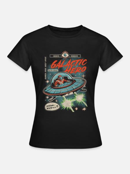 GalacticHero - Frauen T-Shirt - Schwarz