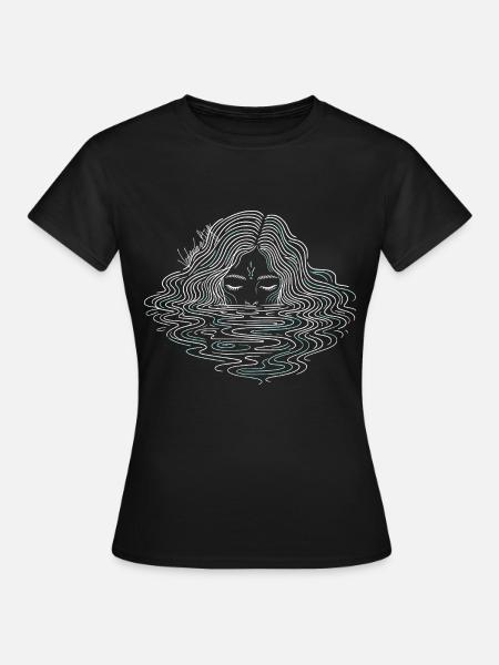 Finnisches Wassergeist-T-Shirt | Finnische Folklore - Frauen T-Shirt - Schwarz