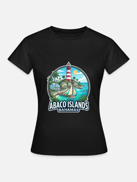 Abaco Islands Bahamas - Frauen T-Shirt - Schwarz