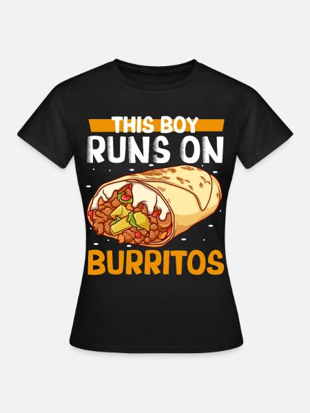 Männer lieben Burritos - Frauen T-Shirt - Schwarz