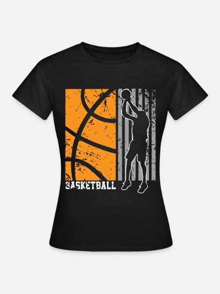 Basketball - Frauen T-Shirt - Schwarz