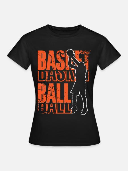 Basketball - Frauen T-Shirt - Schwarz