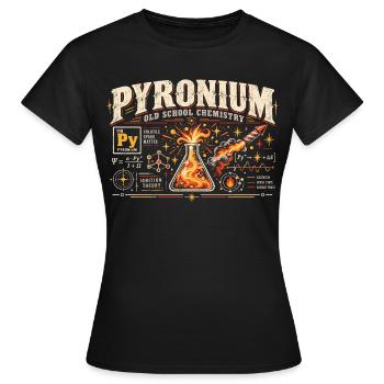 Old School Chemistry  - Frauen T-Shirt - Schwarz - Vorne - AI Model Female 172 dark (172cm)