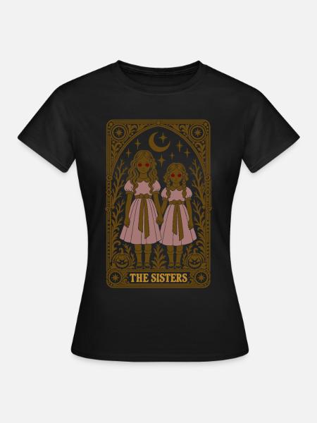 The Sisters – Spooky Halloween Schwestern - Frauen T-Shirt - Schwarz