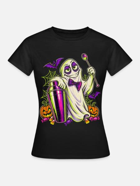 Halloween Geist Barkeeper für Nachtschicht Barteam - Frauen T-Shirt - Schwarz