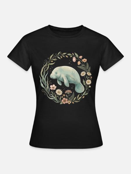 Wildblumen am Manatee Lake - Frauen T-Shirt - Schwarz