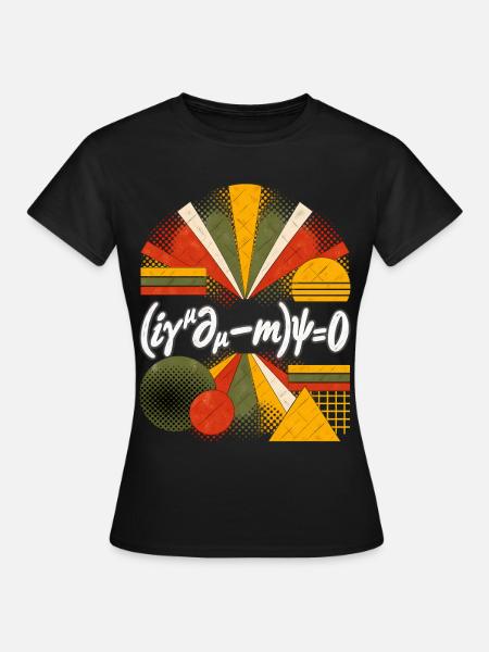 Dirac-Gleichung – Physikalische Gleichung - Frauen T-Shirt - Schwarz