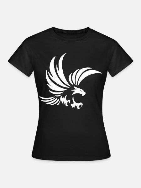 Weißer Totemadler - Frauen T-Shirt - Schwarz
