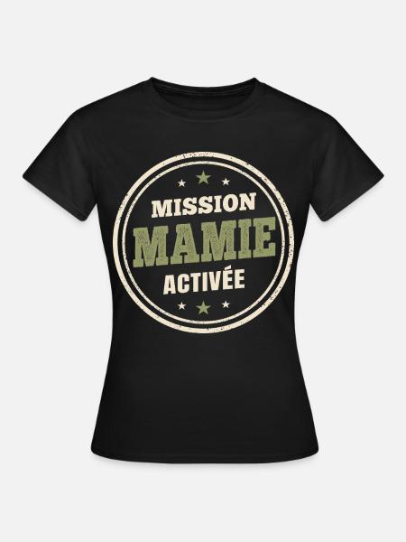 Oma-Mission aktiviert | Zukünftige Großmutter - Frauen T-Shirt - Schwarz