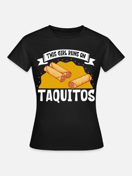 Ladies love Taquitos - Frauen T-Shirt - Schwarz