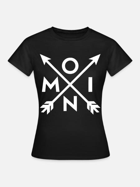 Moin – Norddeutsches Pfeil - Kompass Design - Frauen T-Shirt - Schwarz