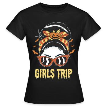 Girls Trip Halloween Kostüm Halloween-Party Hexen - Frauen T-Shirt - Schwarz - Vorne - AI Model Female 172 dark (172cm)