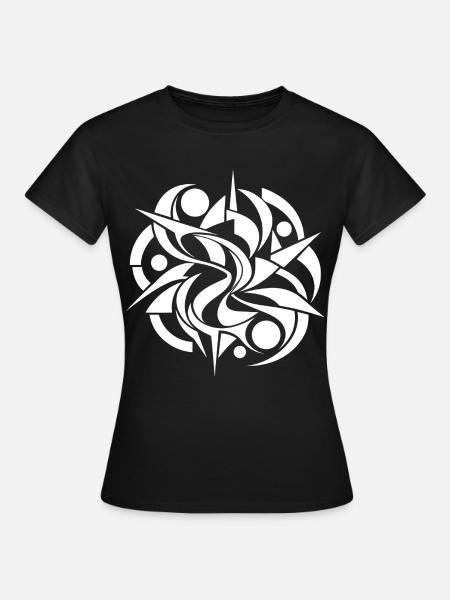 Abstrakte Geometrie - Frauen T-Shirt - Schwarz