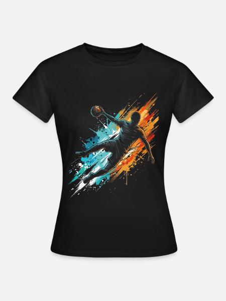 Handball Player Handballer - Frauen T-Shirt - Schwarz