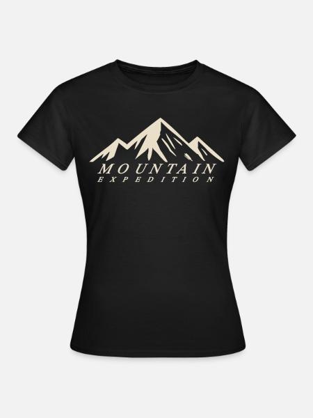 Mountain Expedition - Frauen T-Shirt - Schwarz