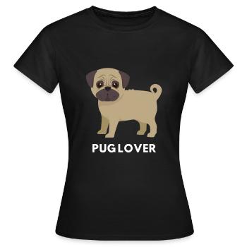 Cadeau de vie amant carlin amour carlin amour - T-shirt Femme - noir - Devant - AI Model Female 172 dark (172cm)