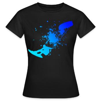 Kitesurf Femmes Kitesurf Kitesurf Kitesurf Kitesurf Kitesurf - T-shirt Femme - noir - Devant - AI Model Female 172 dark (172cm)