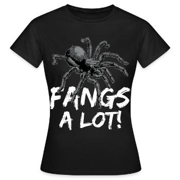 Tarantula Haustier Spinne Tarantulas Spinnen Tiere - Frauen T-Shirt - Schwarz - Vorne - AI Model Female 172 dark (172cm)