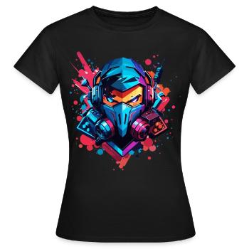 Gamer Gaming Games - Women's T-Shirt - black - Front - AI Model Female 172 dark (172cm)