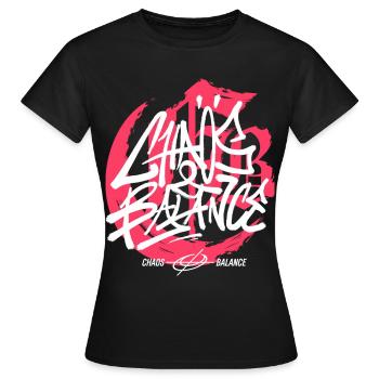 Streetwear Urban Graffiti - Women's T-Shirt - black - Front - AI Model Female 172 dark (172cm)