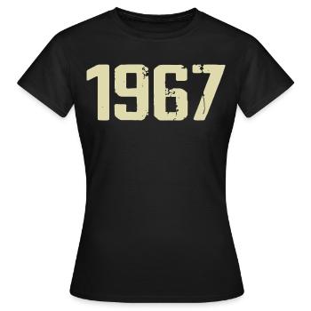 Jubilé 1967 - T-shirt Femme - noir - Devant - AI Model Female 172 dark (172cm)