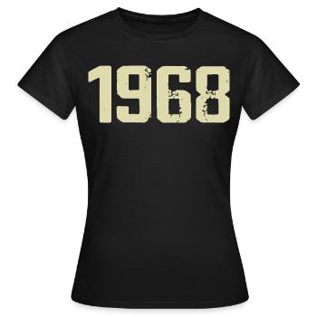 Jubilé 1968 - T-shirt Femme - noir - Devant - AI Model Female 172 dark (172cm)