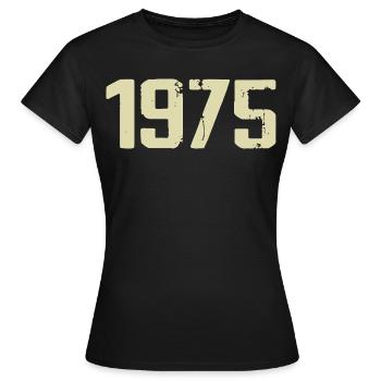 Jubilé 1975 - T-shirt Femme - noir - Devant - AI Model Female 172 dark (172cm)