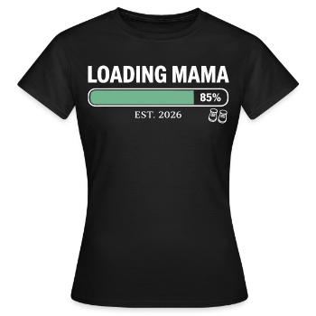 Chargement : Grossesse de maman 2026 - T-shirt Femme - noir - Devant - AI Model Female 172 dark (172cm)