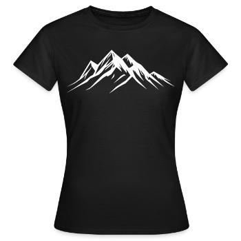 Randonnée en montagne Escalade - T-shirt Femme - noir - Devant - AI Model Female 172 dark (172cm)