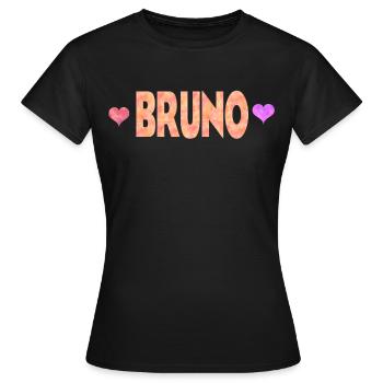 Bruno - Frauen T-Shirt - Schwarz - Vorne - AI Model Female 172 dark (172cm)