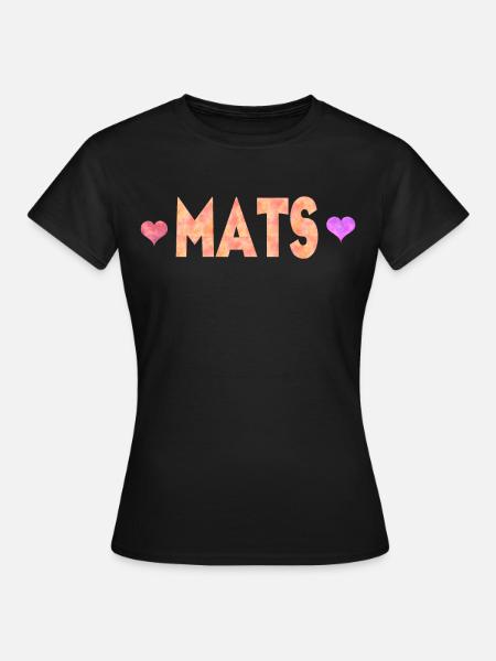 Mats - Frauen T-Shirt - Schwarz