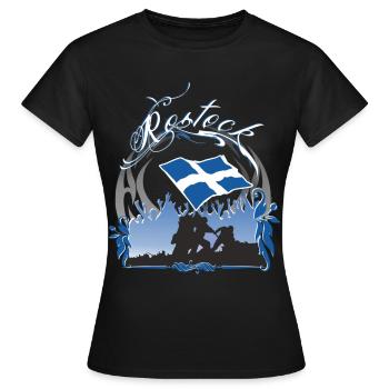 Rostock - T-shirt Femme - noir - Devant - AI Model Female 172 dark (172cm)
