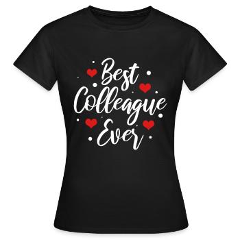 Colleague collègue collègue cadeau idée cadeau - T-shirt Femme - noir - Devant - AI Model Female 172 dark (172cm)