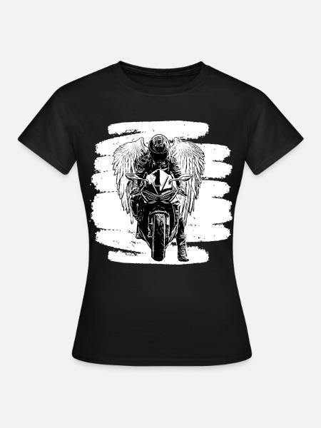 Mode de vie de motard de motard de motocyclettes de moto - T-shirt Femme - noir