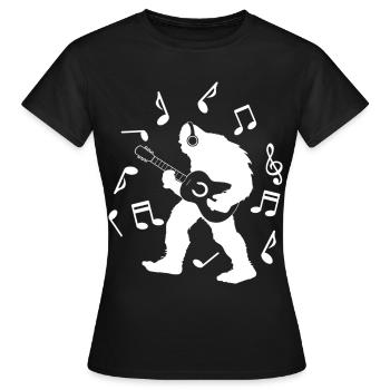 Bigfoot Sasquatch Yeti - Frauen T-Shirt - Schwarz - Vorne - AI Model Female 172 dark (172cm)