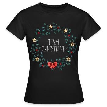 Team Christkind - Frauen T-Shirt - Schwarz - Vorne - AI Model Female 172 dark (172cm)