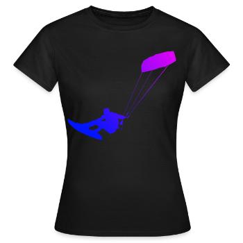 Kitesurf Kitesurfer Hommes Kitesurf Kitesurf - T-shirt Femme - noir - Devant - AI Model Female 172 dark (172cm)